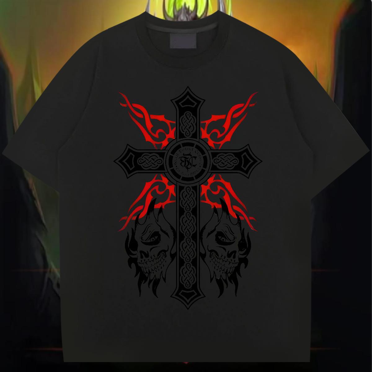 Soft Men Clothes T-Shirt fathion 230g Cotton Cotton Breathable Soft Sport T-Shirts for Men Custom Cartoon New Tees