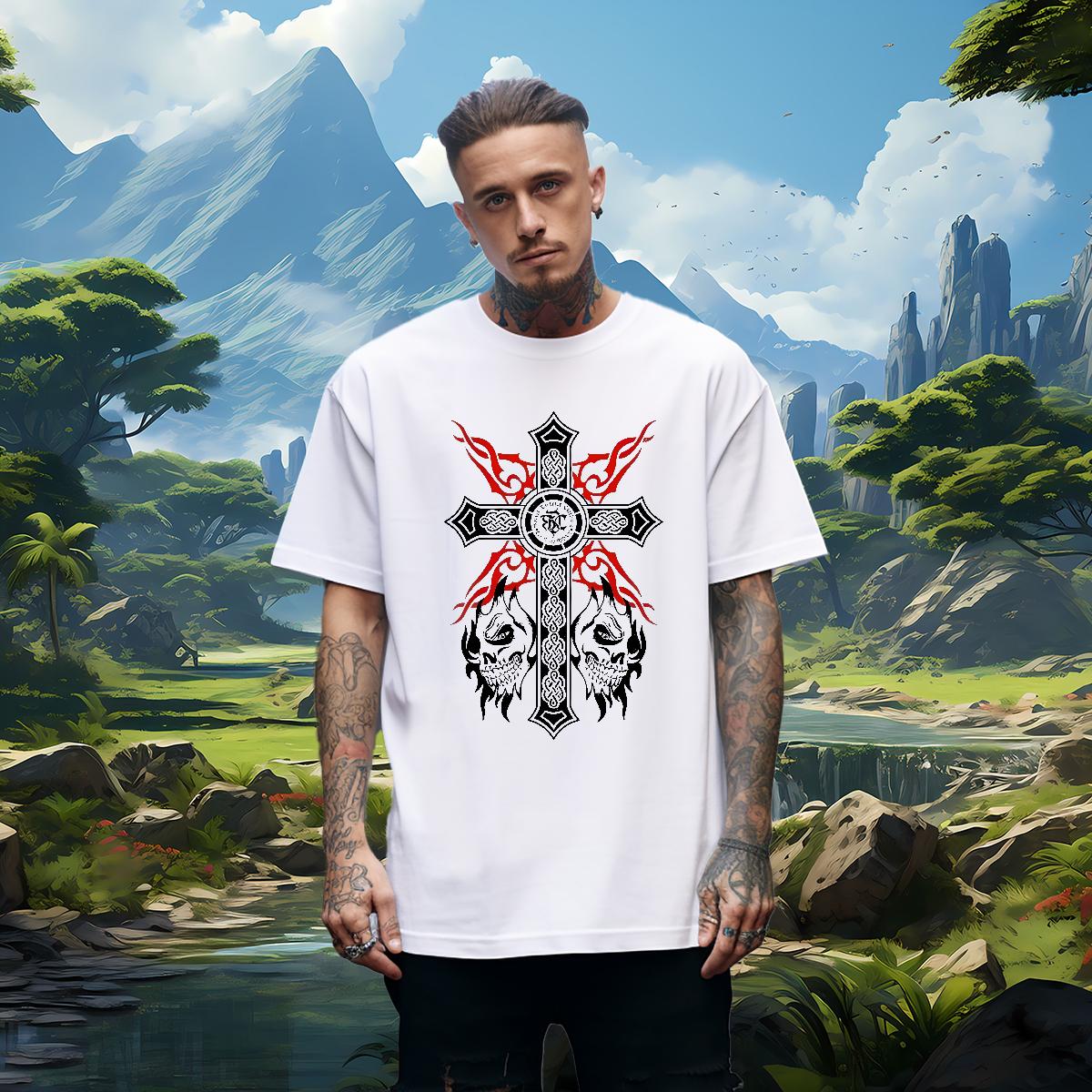 Loose Man T Shirts fathion 230g 100% Cotton Outdoor Cotton Breathable Men Tops Tees DIY Oversized 3XL 4XL Tshirts