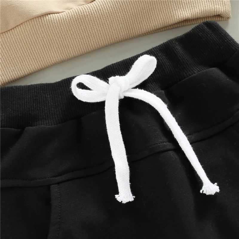 Clothing Sets Newborn Baby Boys Clothing Set Long Sleeve Crew Neck Letters Print Sweatshirt with Elastic Waist Sweatpants Fall Outfit