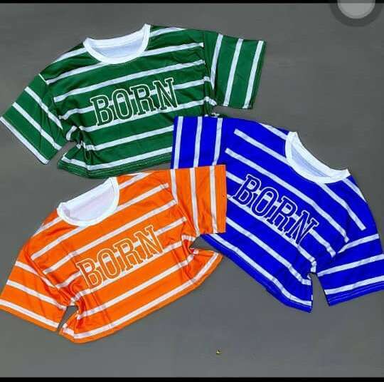 Best Saller Loose Versatile High Street Slim Crop Top Casual Streetwear Clothes Women Short Plaid Round Neck Stretch Casual Undershirt Man Woman Tees 