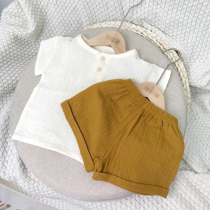 Clothing Sets 2022 Childrens Clothing Baby Boys Short Sleeve Shorts 2Pcs Sets For Kids Summer Costume For Girls Suit 1-5 Year Boys Outfit