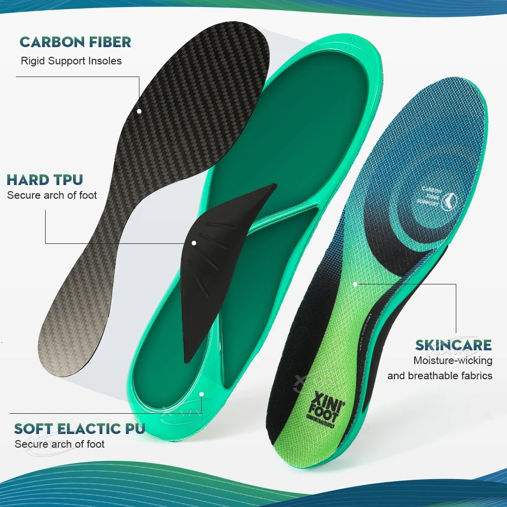 Xxin Carbon fiber insole orthopedic support insole running sports insole size 37- 240704