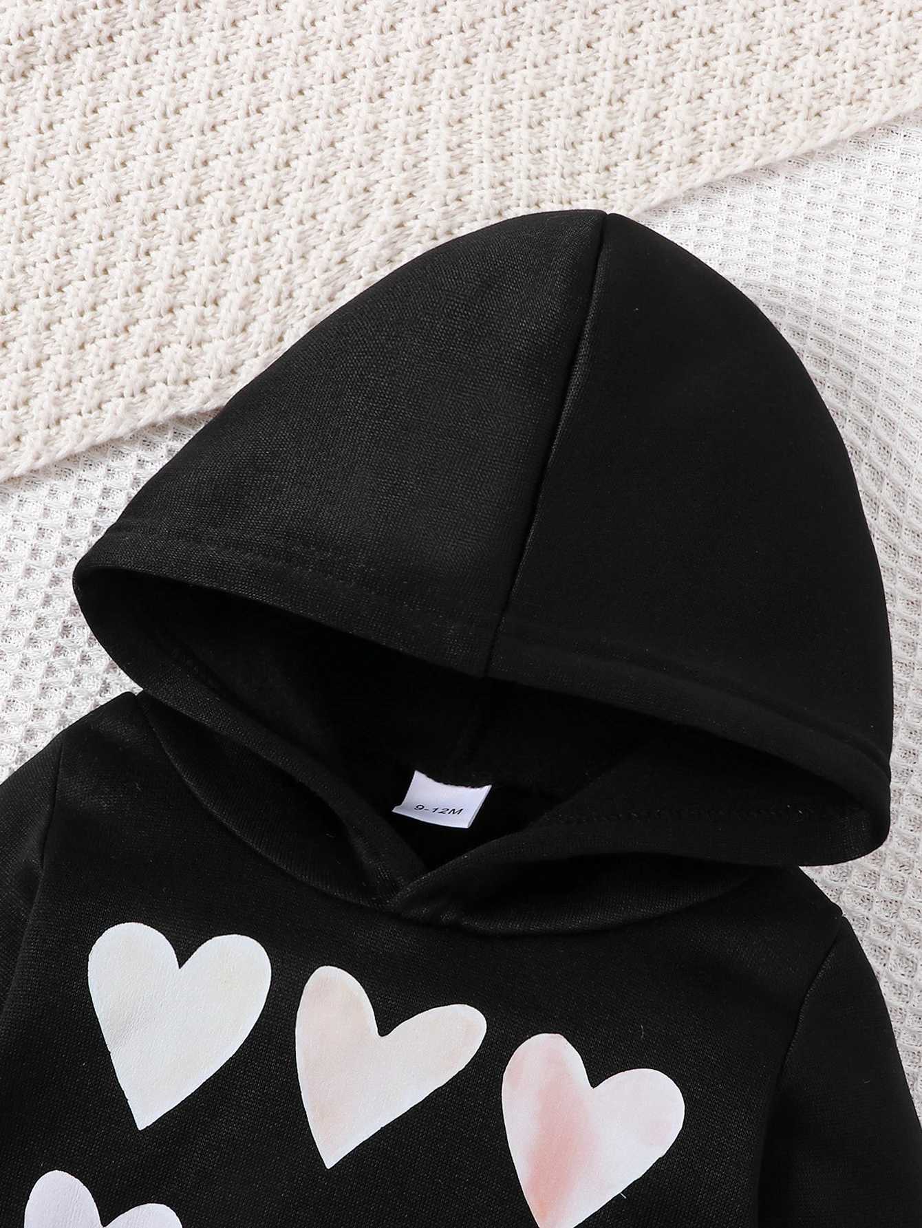 Clothing Sets 2Pcs Spring Autumn Sets For Baby Girls Long Sleeve Hooded Top And Long Pants Infant Newborn Outfits 0-36M