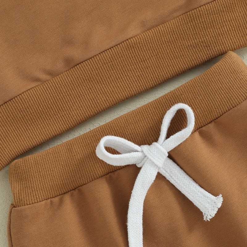 Clothing Sets 0-3Y Toddler Infant Kid Baby Boy Clothes Sets Short Sleeve Solid Color Tops and Drstring Shorts Summer Outifts Clothing