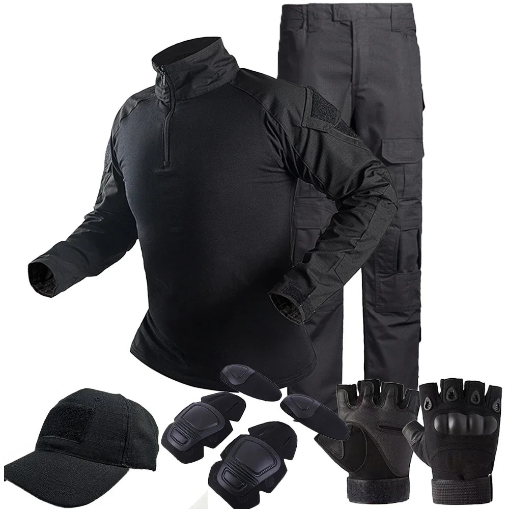 Tactical Milita Uniform Suits Camouflage Suit Hunting Shirts Pants Airsoft Paintball Clothes Sets outdoor Camo uniform Force 240716