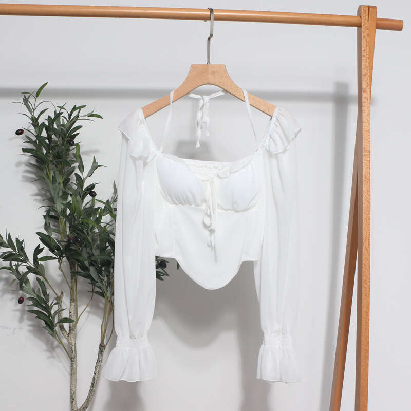 Best Saller Spring Hip Hop Summer Long Sleeve Tee Shirts Hollow Out Slim Top Female Streetwear Clothes Plaid Lace Stretch Casual Undershirt Graphic T 