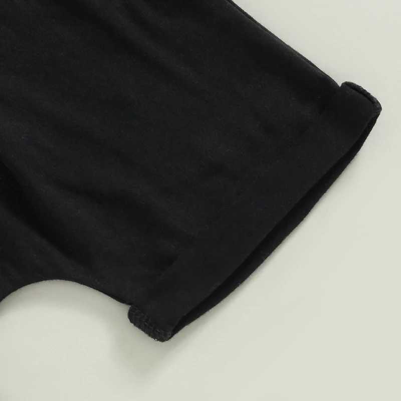 Clothing Sets Toddler Baby Boys Summer Clothes Set Letter Print Short Sleeve Crew Neck T-Shirt + Elastic Waist Solid Shorts Casual Outfit