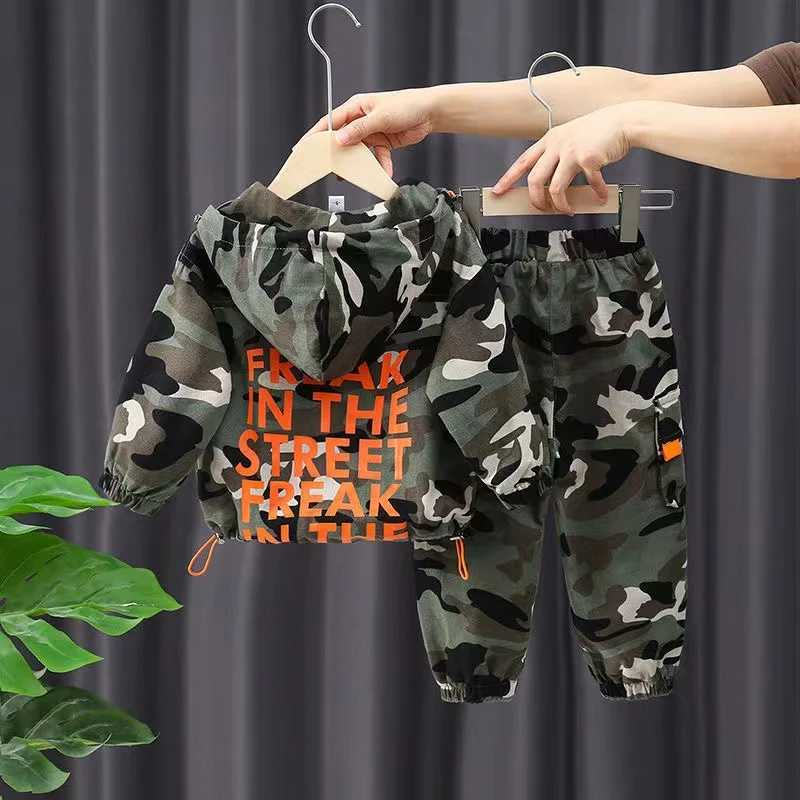 Clothing Sets 2024 New Spring Autumn Baby Clothes Suit Boys Outfit Sets Koean Baby Boys coat + Pants SetsChildrens Set 2 To 8 years