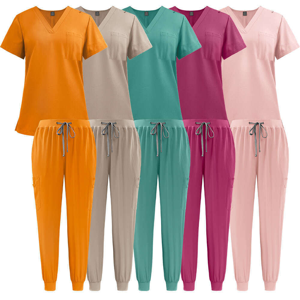 Niaa Hinn Scrubs Set New Arrival Show Thinness French Long Gentle Wind Non-ironing Printing Solid Versatile Self-cultivation Loose Temperament