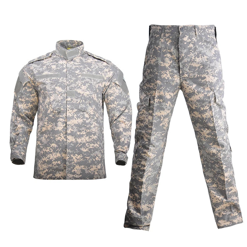 Outdoor Uniform Wear resistant Suit Safari Men Special Forces Coat Pant Windproof Fishing Camouflage Hunting Clothes 240716