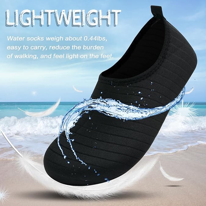 Water Shoes for Women Men Swim Aqua Socks Beach Pool Barefoot Surf River Boat Kayak Sea Yoga Sand Sport Accessories Breathable Quick-Dry Sneakers Size