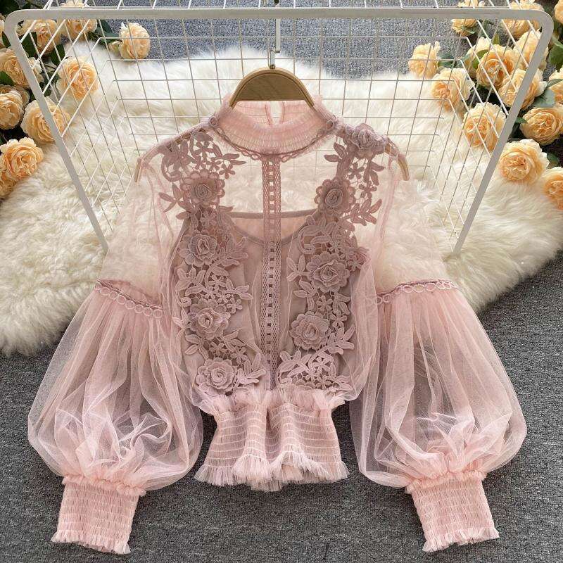 New Merchandise Best Saller Retro Spring Female Harajuku Print Vintage Bottoming Backless Collar Blouse Stretch Casual Undershirt Street Activity Crop