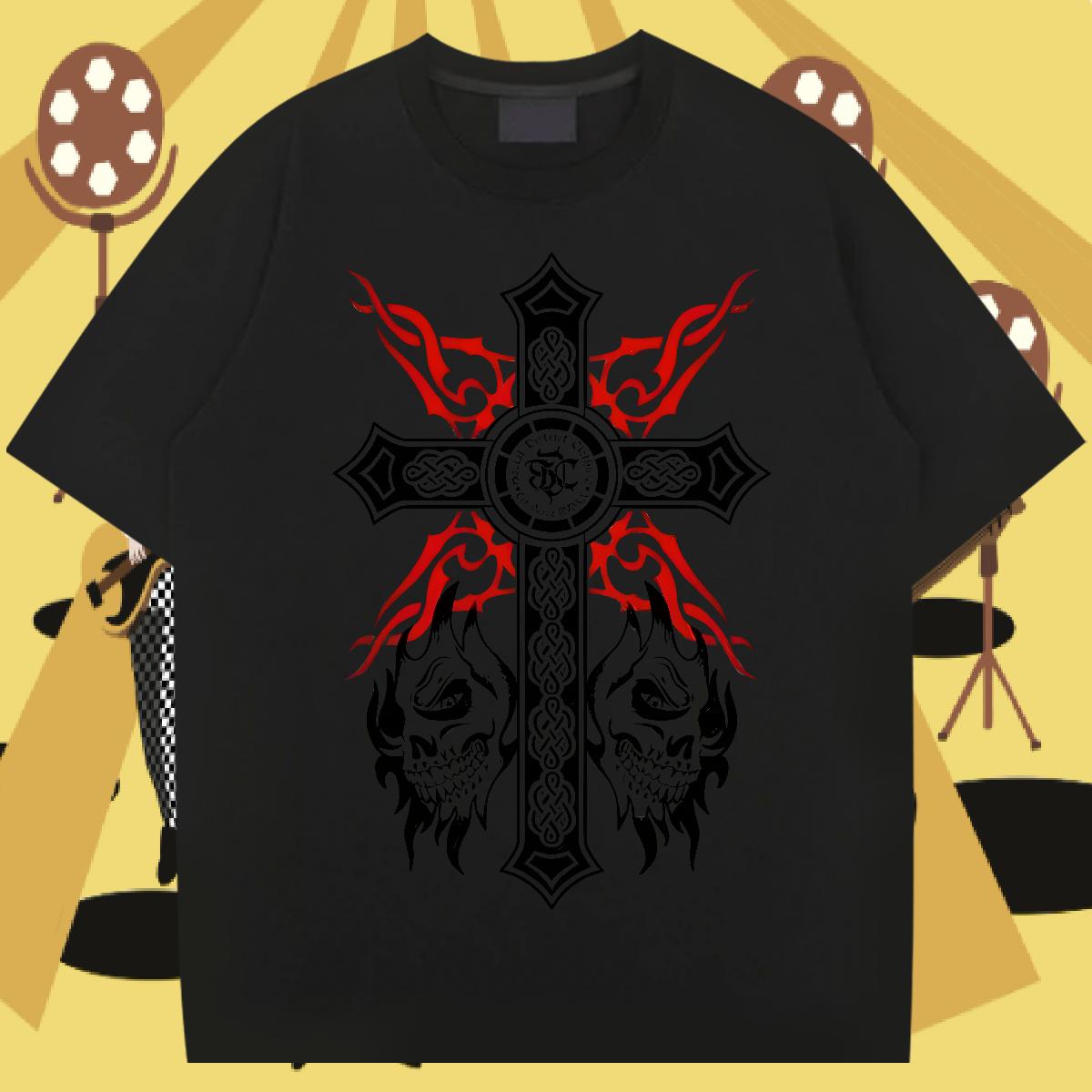 Wholesale Men Tshirts fathion 230g Cotton Breathable Short Sleeve Casual Daily Wear T shirt Custom Cartoon DIY Customized Tops Tees