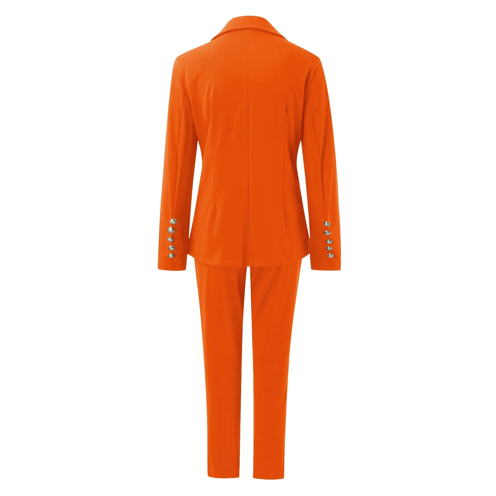 Womens Two Pieces Pant Sets Formal Business Double Breasted Blazers Jacket And Pants 2 Piece Set Elegant Ladies Suits 240712