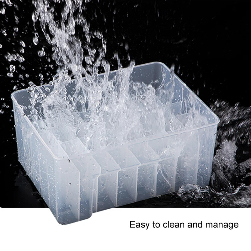 40 Grids Plastic Fishing Tackle Box Lined Webfoot Octopus Egi Storage Organizer Squid Jig Hard Lure Sea Tool Case 240716