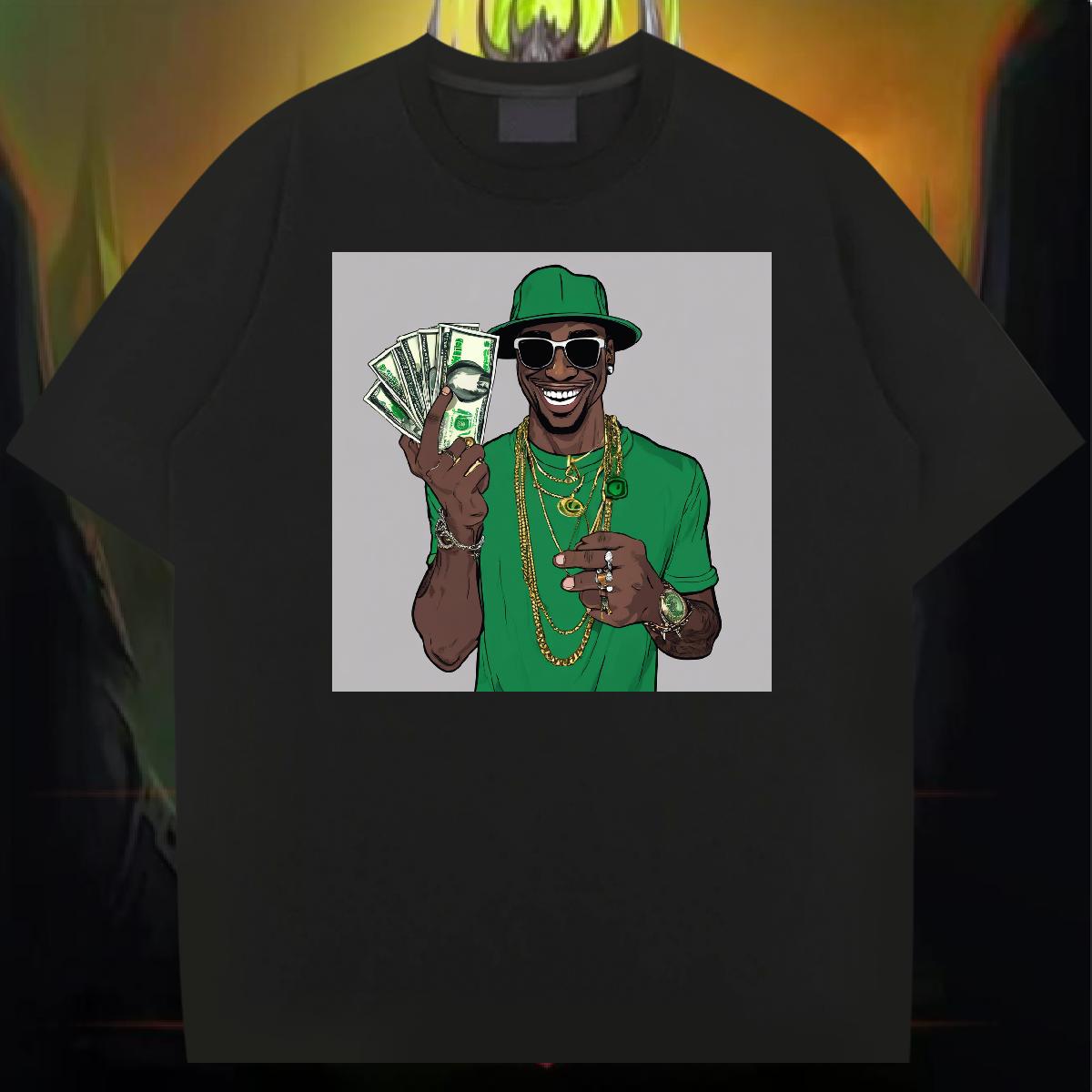 Brand Men Tops Tees XH 230g 100% Cotton Round Neck Short Sleeve Street Wear T-Shirts Custom Big Size Fashion Casual Top Tees