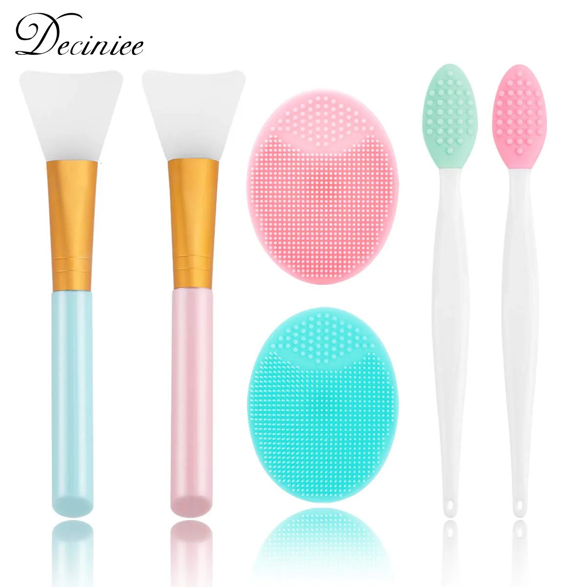 Silicone lip exfoliating cleaning brush scrub nose cleaning brush blackhead removal double-sided beauty skin care tool 240715