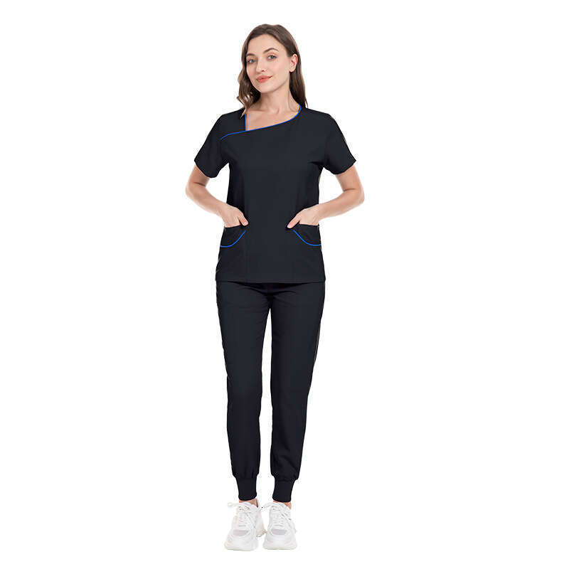 Niaa Hinn Undefined Scrub Set Scrubs New Product New Arrival Long Non-ironing Show Thinness Temperament Business Affairs Fashion New Pattern Waist Tem
