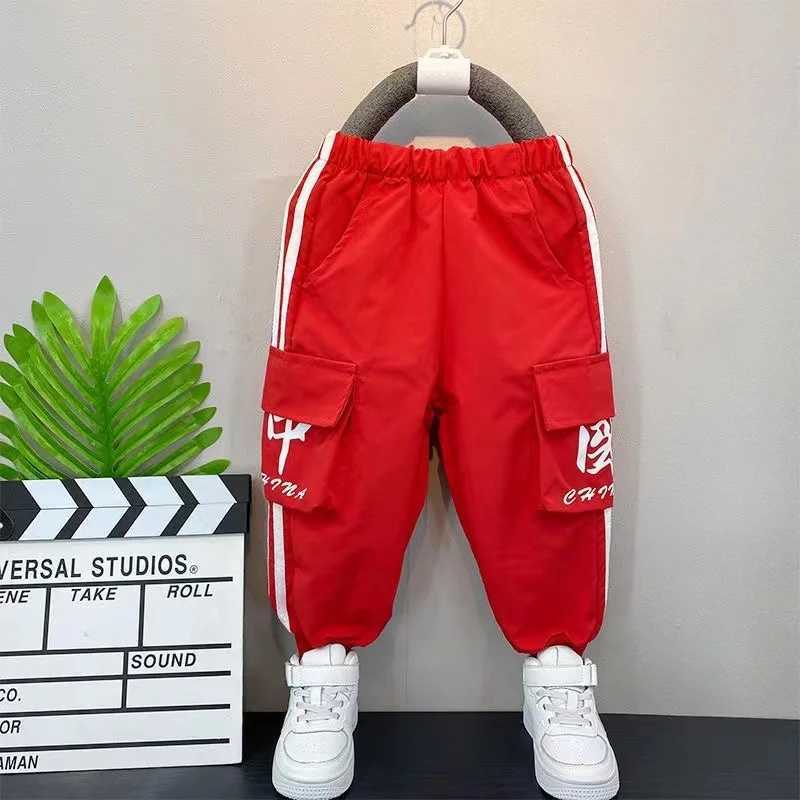 Clothing Sets 2024 New Baby Boys Clothing Set Spring and Autumn New Handsome Childrens Hooded Jacket Pants Two Piece Clothing Sports Set