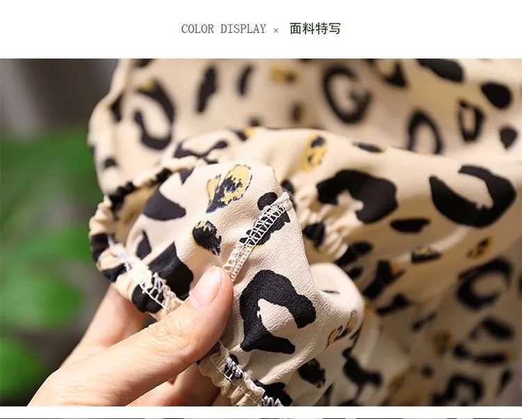 Clothing Sets 2021 New Arrival Fashion Girls Clothing Sets Leopard Summer Cotton O-neck +Shorts 2 Pcs Sets Strapless Infant Clothes s Sling