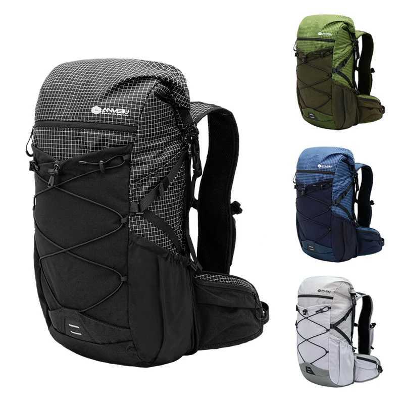 Outdoor Bags Anmeilu Mountaineering Backpack 30L Large Capacity Men Women Outdoor Travel Hiking Off-road Lightweight Sports Backpack z240717