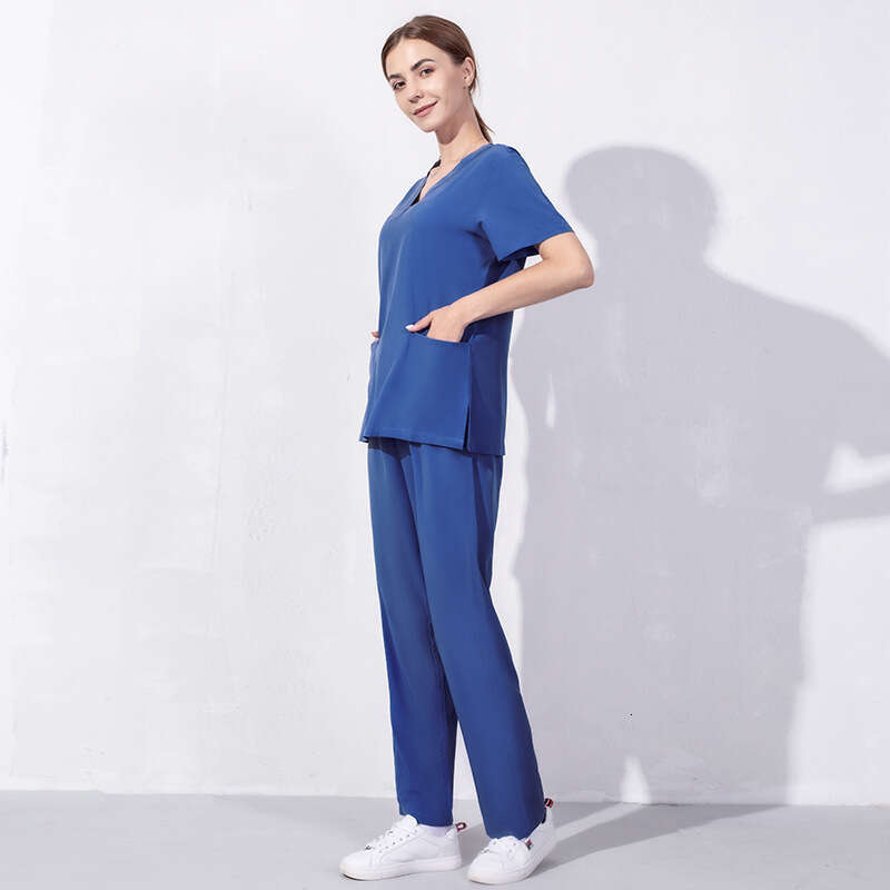 Niaa Hinn Scrubs Set New Arrival Washable Show Thinness Non-ironing Gentle Wind Business Affairs Fashion Linen Temperament Novelty Bifurcated Waist