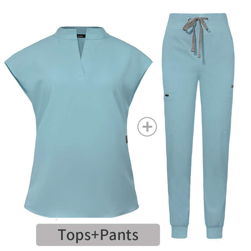 Niaa Hinn Two Piece Set Women Scrub Set New Arrival Gentle Wind Washable Leisure Time Fashion Printing Ventilation Short Novelty Temperament Sexy