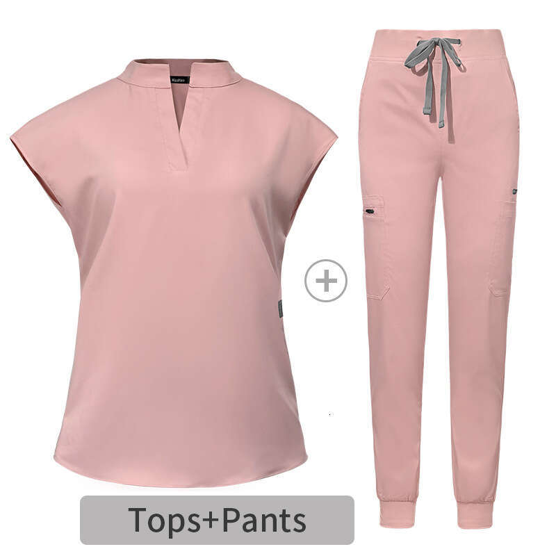 Niaa Hinn Two Piece Set Women Scrub Set New Arrival Gentle Wind Washable Leisure Time Fashion Printing Ventilation Short Novelty Temperament Sexy