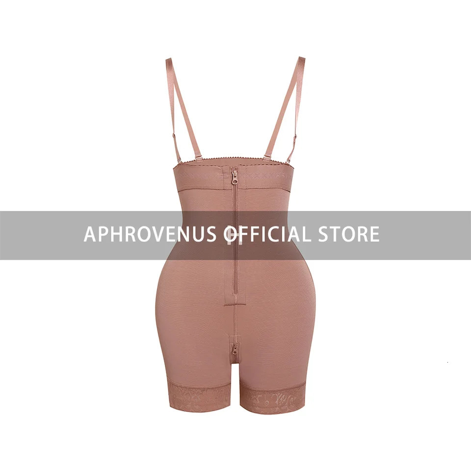 Fajas Colombianas Compression Shaper Open Bust Tummy Control with Zipper Body Beauty Shapewear Waist Trainer Use 240703