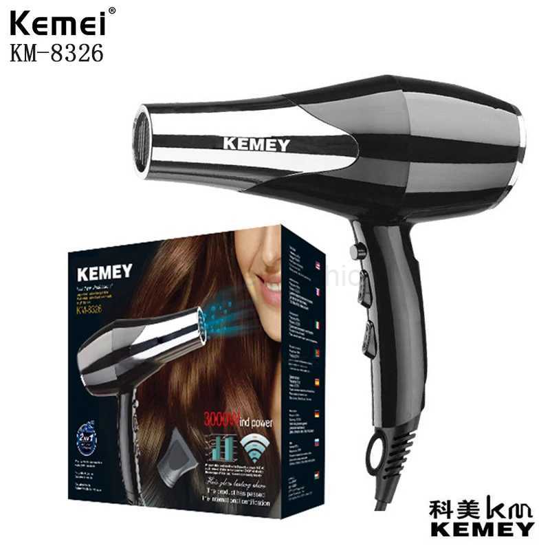 Kemei KM-8326 Professional Salon Negative Oxygen Ion Constant Temperature Hair Salon Home Hair Dryer Secador De Cabelo Sem FioBkl240717