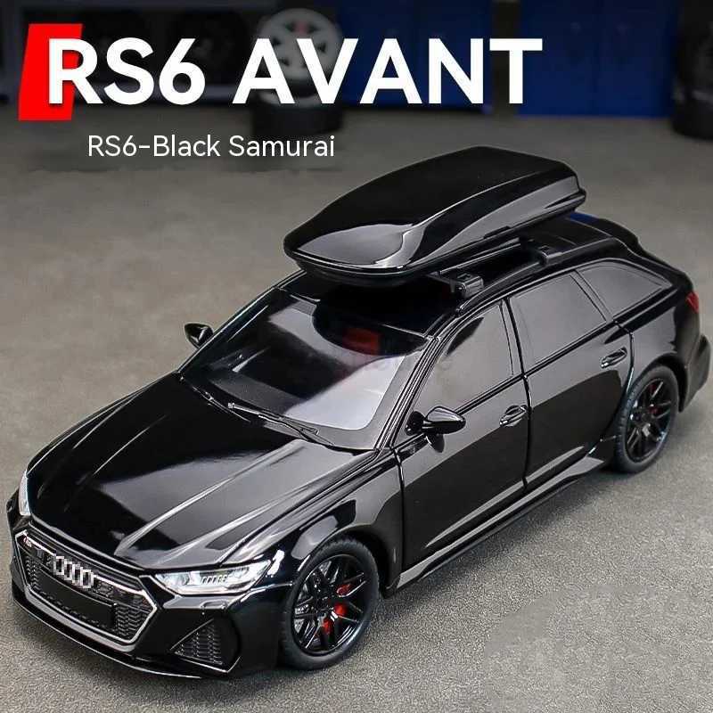 1/32 RS6 Car with Sound Light Doors Opened Alloy Diecast Model Vehicle Collection Toy for Boy Adult Festival Gift Free shipping