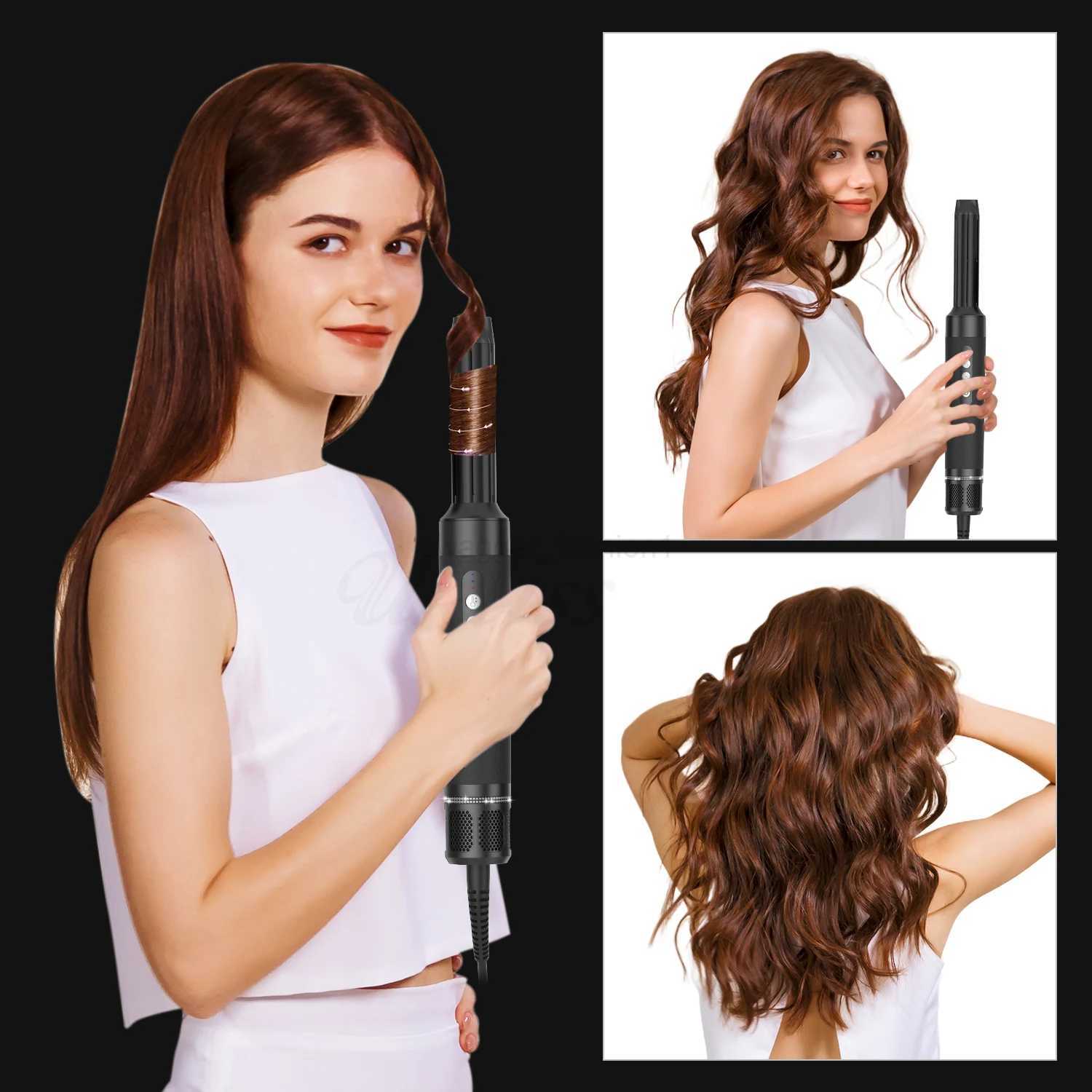 7-in-1 Styler: 1400W One-Step Hair Dryer & Volumizer Hot Air Brush for Blowout, Straightening, Curls dh5727163