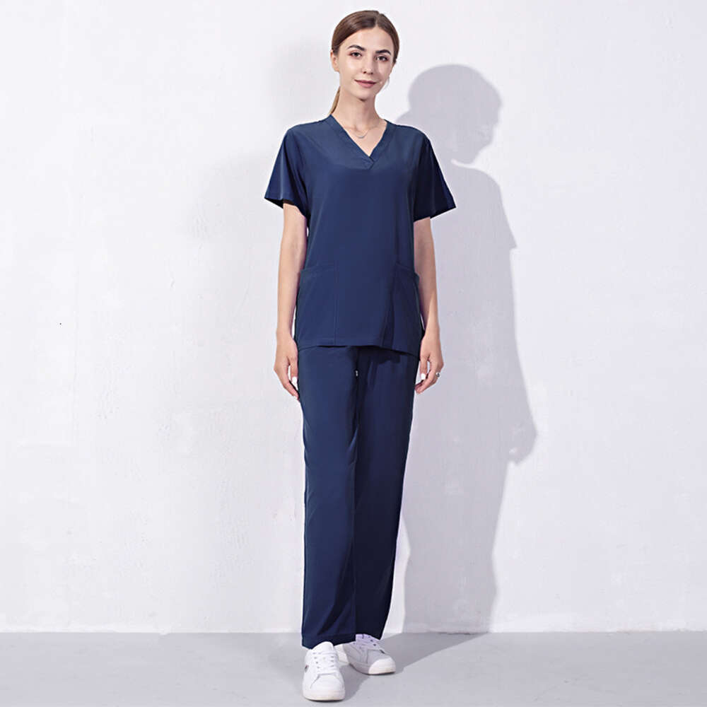 Niaa Hinn Scrubs Set New Arrival Washable Show Thinness Non-ironing Gentle Wind Business Affairs Fashion Linen Temperament Novelty Bifurcated Waist