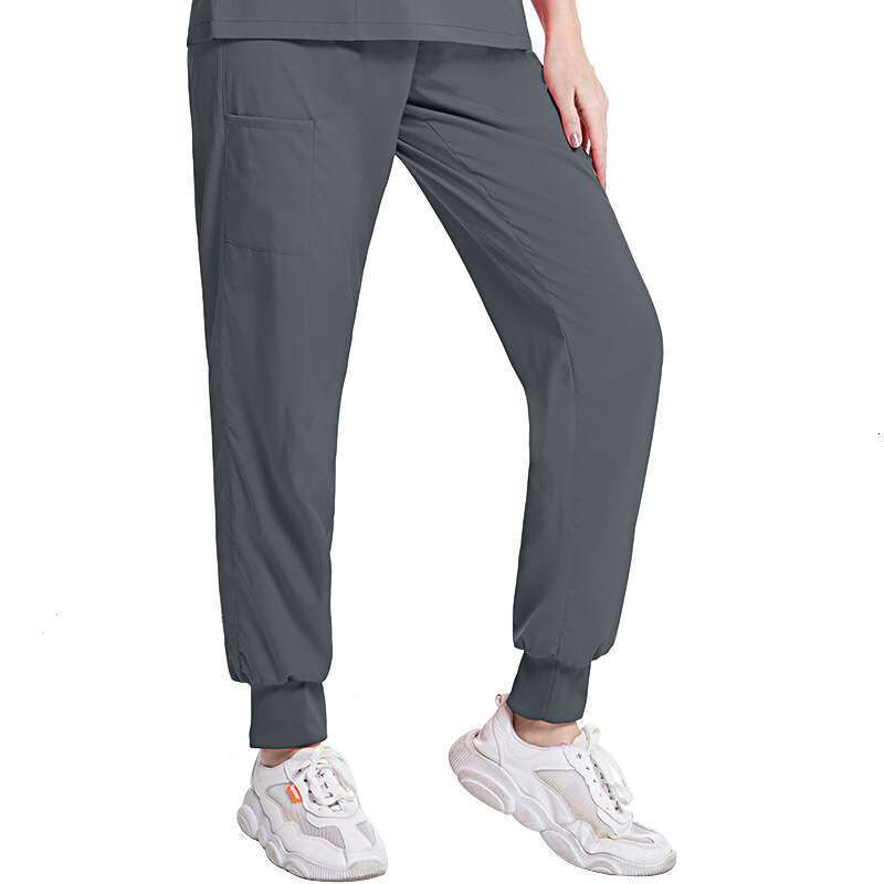 Niaa Hinn Scrubs Set Zip Up Two Piece Set Women New Product Gentle Wind High Elasticity Washable Leisure Time New Pattern Printing Novelty Linen
