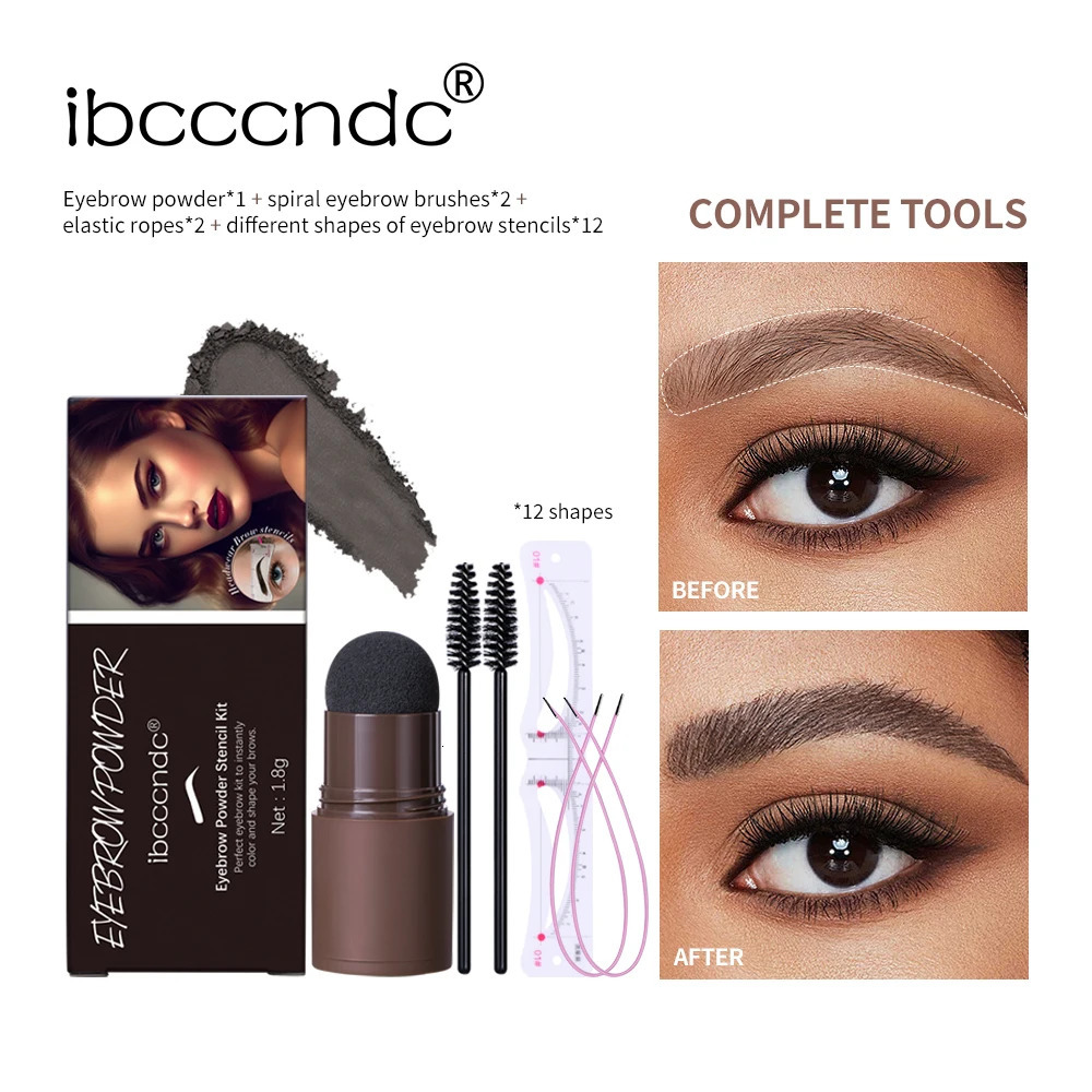 Eyebrow Powder Stamp Set 12 Styles/Set Eyebrow Card Drawing Guide Template Card Reusable Easy Makeup Long Lasting 240715