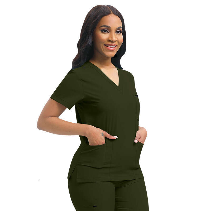 Niaa Hinn Scrubs Set New Product New Arrival Non-ironing French High Elasticity Washable Versatile Business Affairs Ventilation Novelty Linen