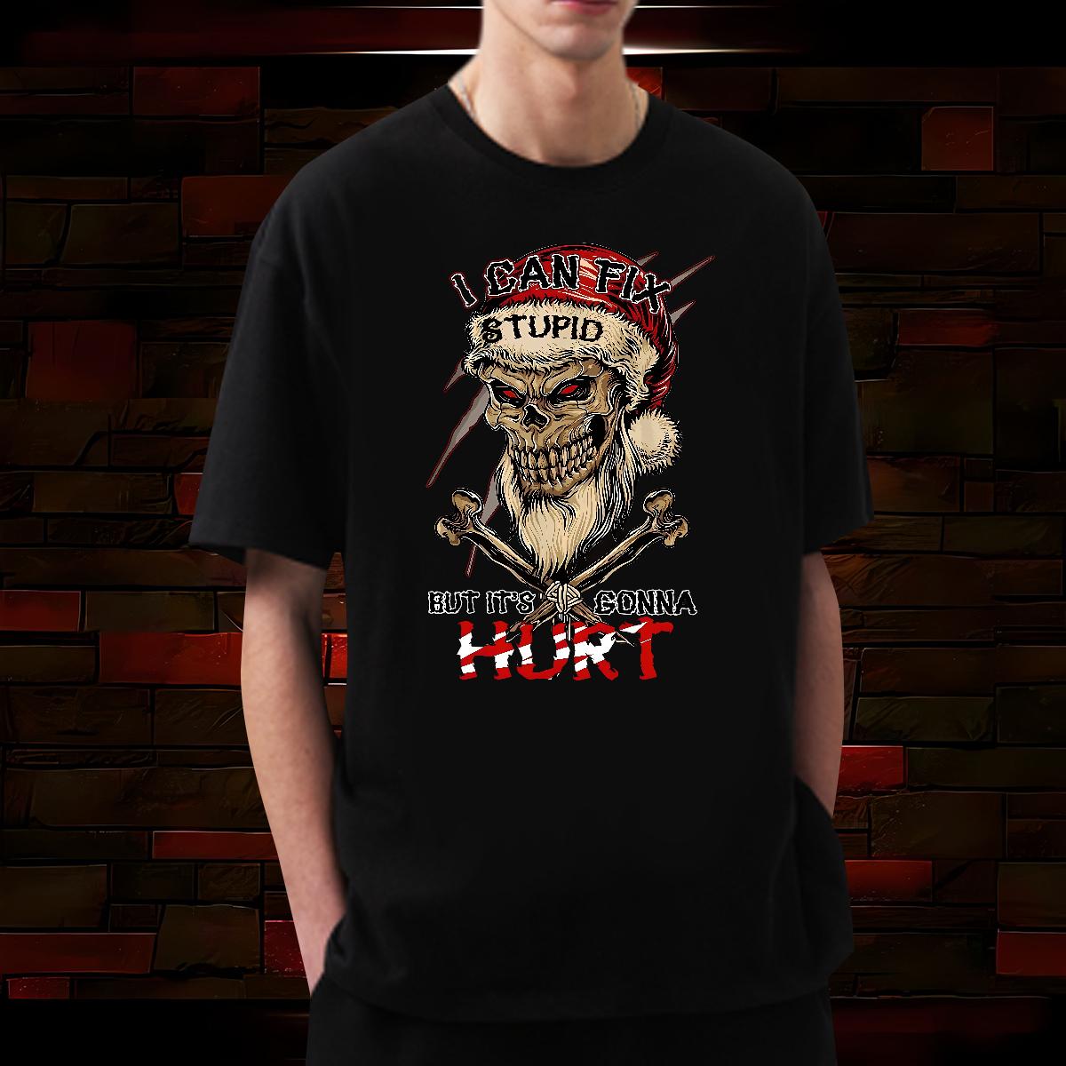 Cool Men Clothes T-Shirt Skeleton 230g 100% Cotton Round Neck Short Sleeve High Street Hip Hop T shirt Customized Print Fashion Casual Tops