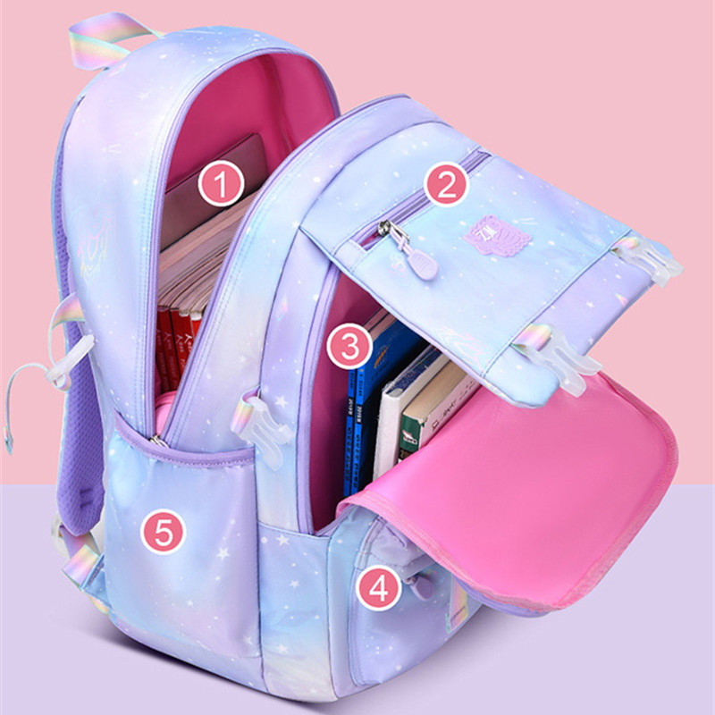 Kawaii School Backpack for Girls Cute School Bags Waterproof Bookbag Teens Elementary School Student Book Bag Mochilas Escolares