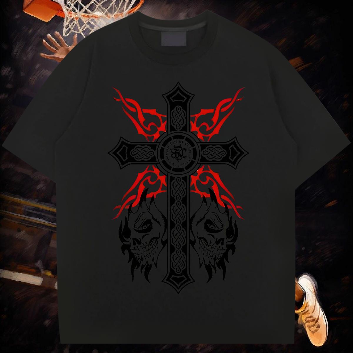 Wholesale Tshirts fathion 230g Cotton O-Neck Short Sleeve Cotton Casual Beach Mens T Shirts DIY New Designer Tees