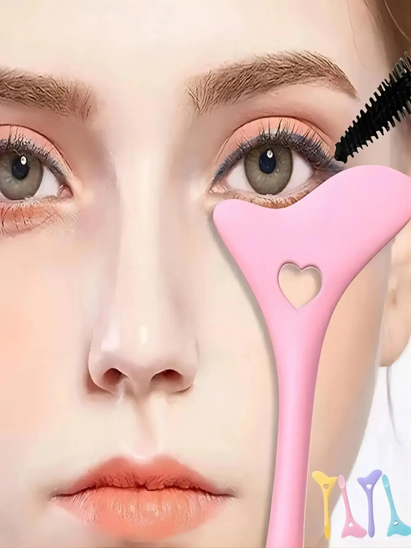 Multifunctional eyeliner template Wingtip silicone eyeliner pen helps Marscara draw lipstick Wearing aid Reusable makeup tool 240715