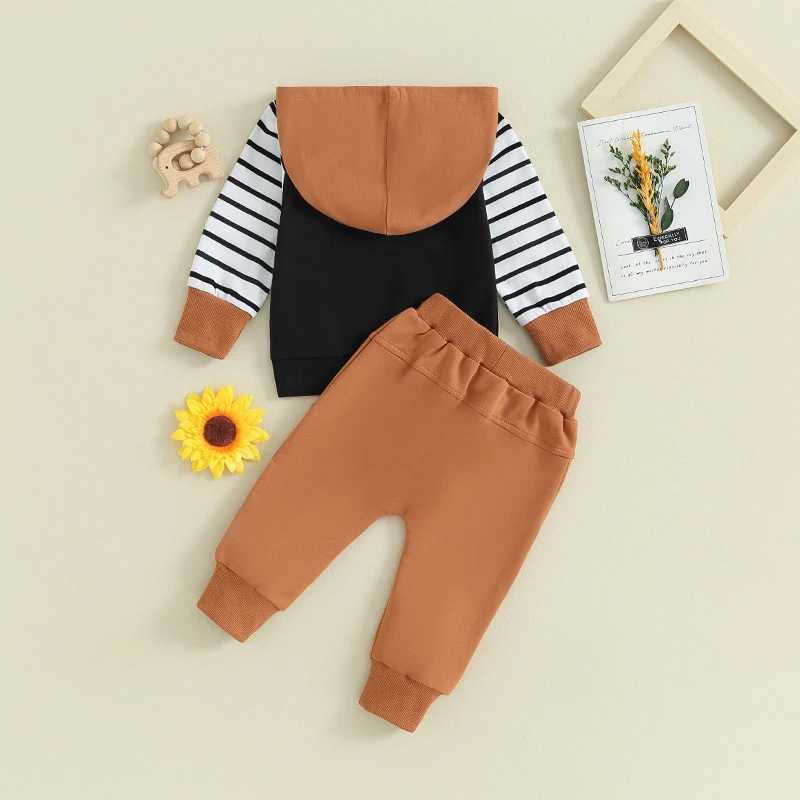Clothing Sets Autumn Baby Boys Clothing Sets Toddler Striped Hoodie Sweatshirts + Elastic Pants 2pcs Kids Clothes New Tracksuit Suit