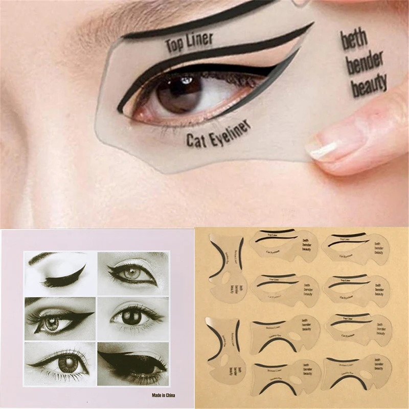 2/10 eyeliner templates makeup tool templates for arrow eyeliner help eyeliner templates for Delinate eyeliner drawing 240715