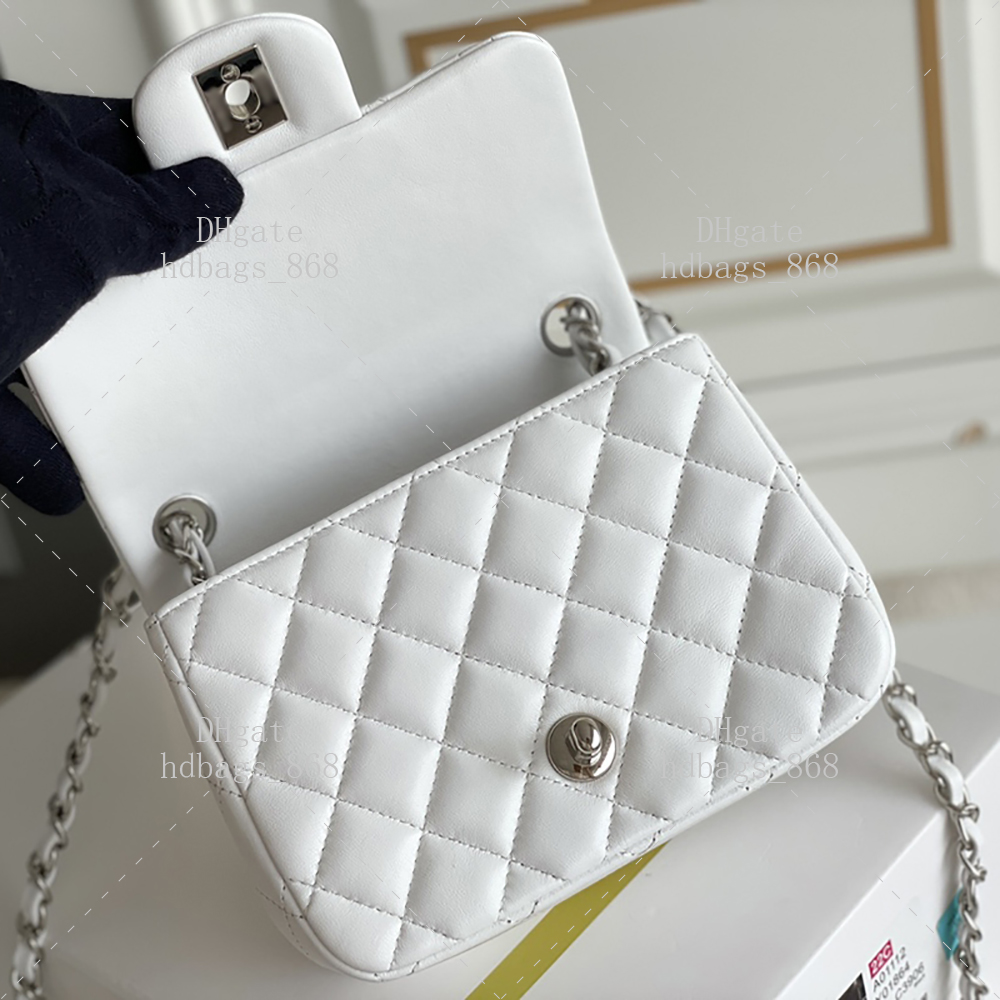 Mini Flap Bag Designer Shoulder Bags Top Mirror quality Luxury Handbag Lambskin Crossbody Bags 17CM With Box C006