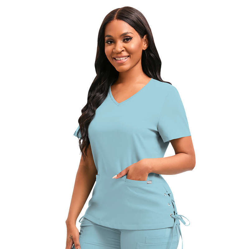 Niaa Hinn Scrubs for Women Uniform Scrubs Scrubs New Arrival High Elasticity Non-ironing French Leisure Time Ventilation Temperament Linen