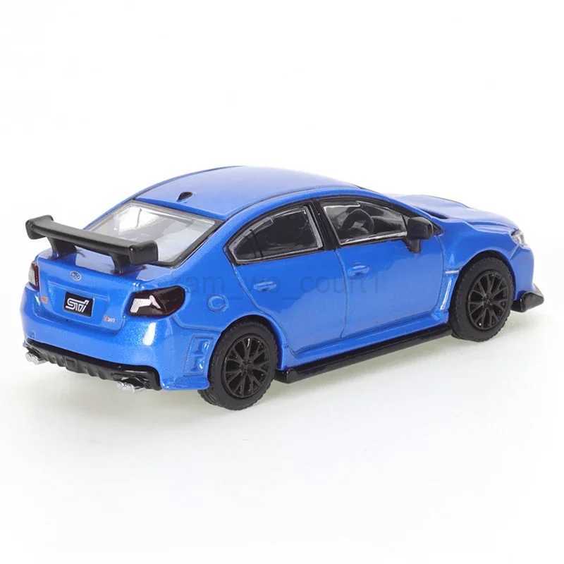 JKM1 64 Subaru WRX STI Blue 1/64 Alloy Die-casting Metal alloy Diecast car model boys toy gift ChristmasM240717