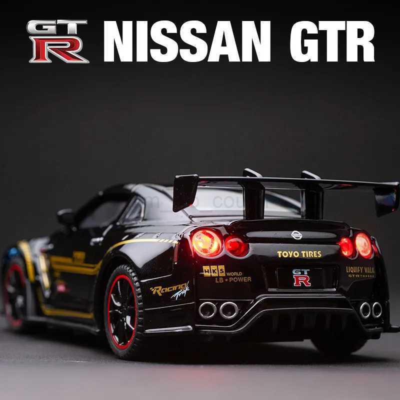 Free Shipping 1 32 NISSAN GTR GT-R R35 R34 Alloy Car Model Diecasts Toy Vehicles Toy Cars Kid Toys For Children Gifts Boy ToyM240717