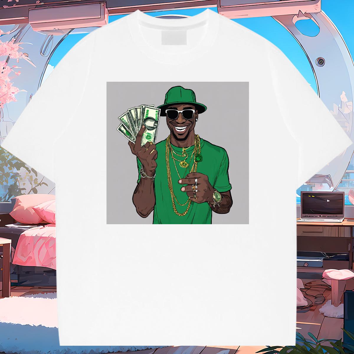 Classic Casual T Shirts Men XH 230g Cotton DIY Printed Couples T Shirts Casual Beach Cotton Breathable Cool Design Polos