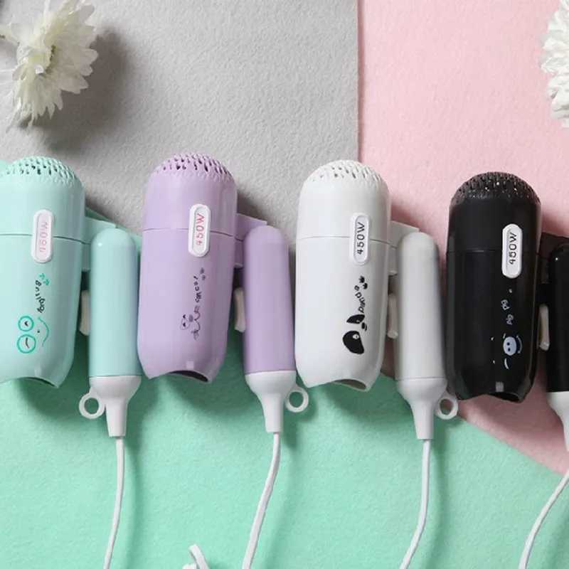 450W Foldable Mini Hair Dryer Household Dormitory Travel Lightweight Quick Drying Hairdryer Styling Tool Low Noise New