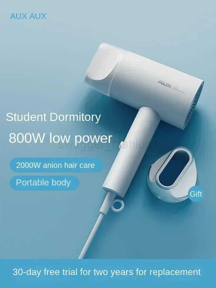 Mini Hair Dryer 800W for Dormitory Low Noise Negative Ion Hair Care Blow Dryer by AUX 220Vbkll0240717