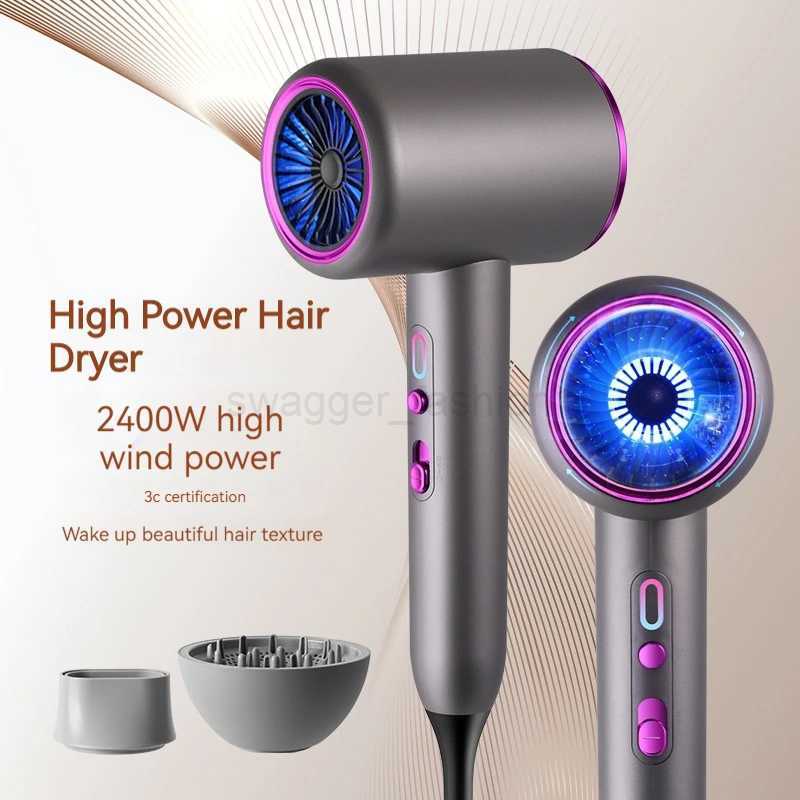 High Speed Hair Dryer Pro 2400W Hairdresser High Power Anion Hot Aold Air Control Salon Styling Tools Professional Hair DryerBkl240717